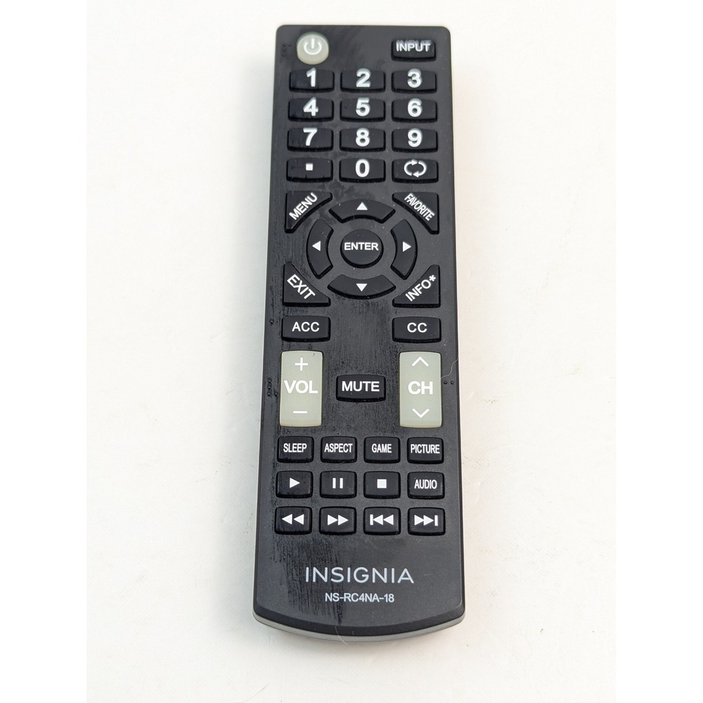Insignia TV Remote Control NS‎ RC4NA 18 Replacement Television
